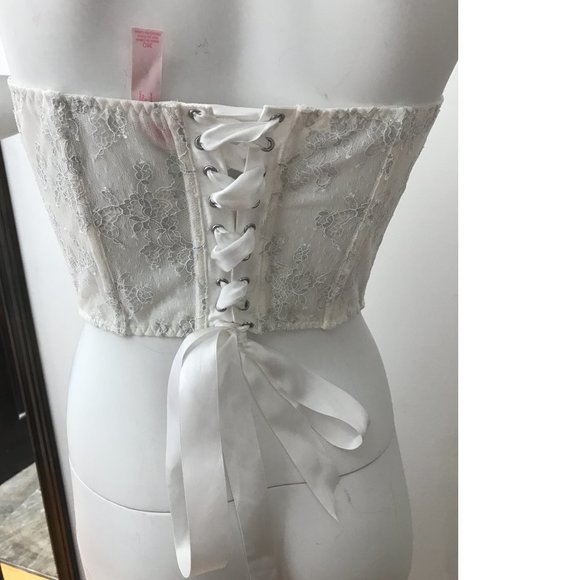 Bustier by VICTORIA'S SECRET and SWAROVSKI  Laced Corset Off-White Limited lace - Picture 2 of 4